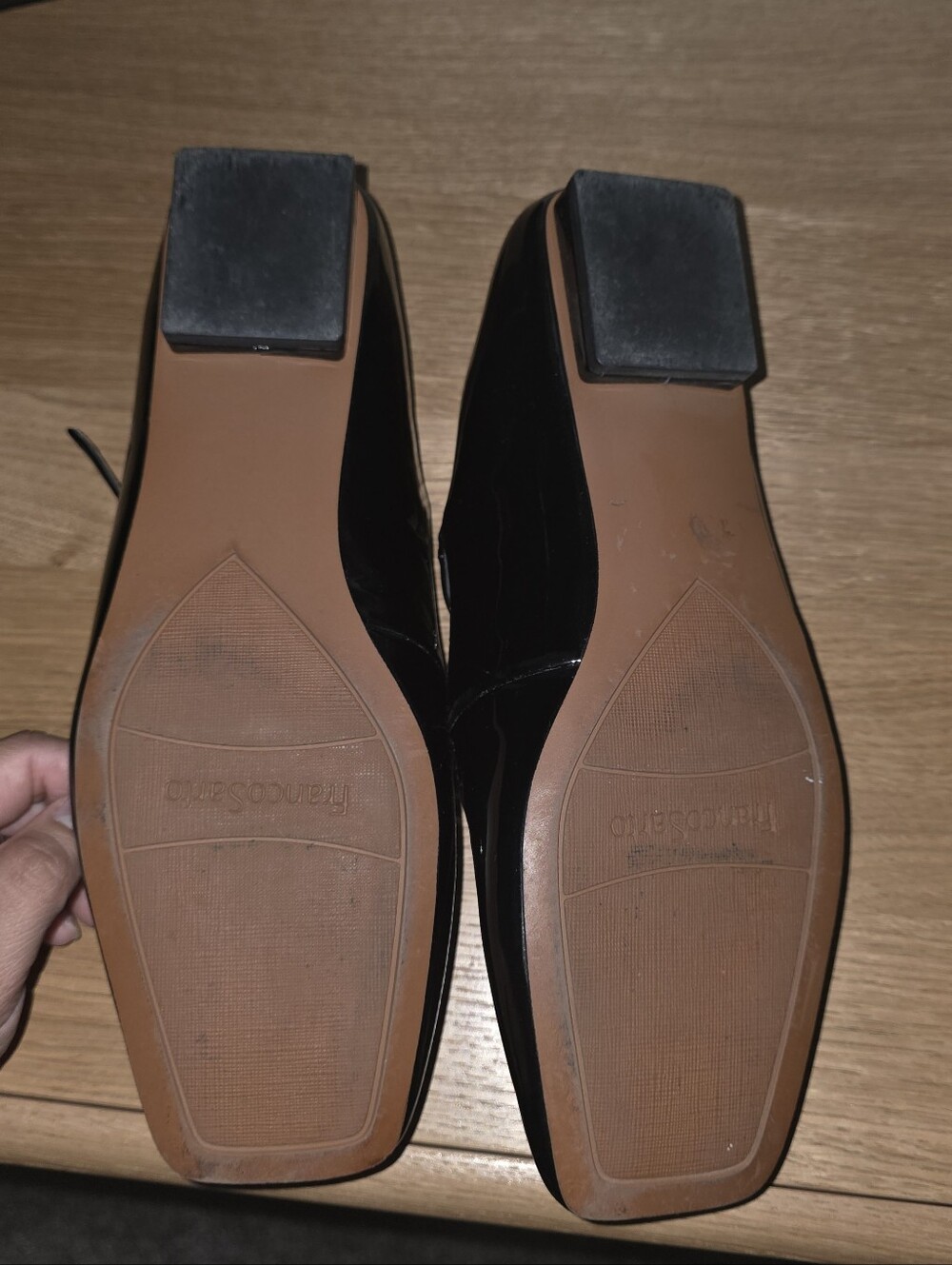Franco Sarto Black Patent Double-Strap Mary Jane Flats - Picture 6 of 6